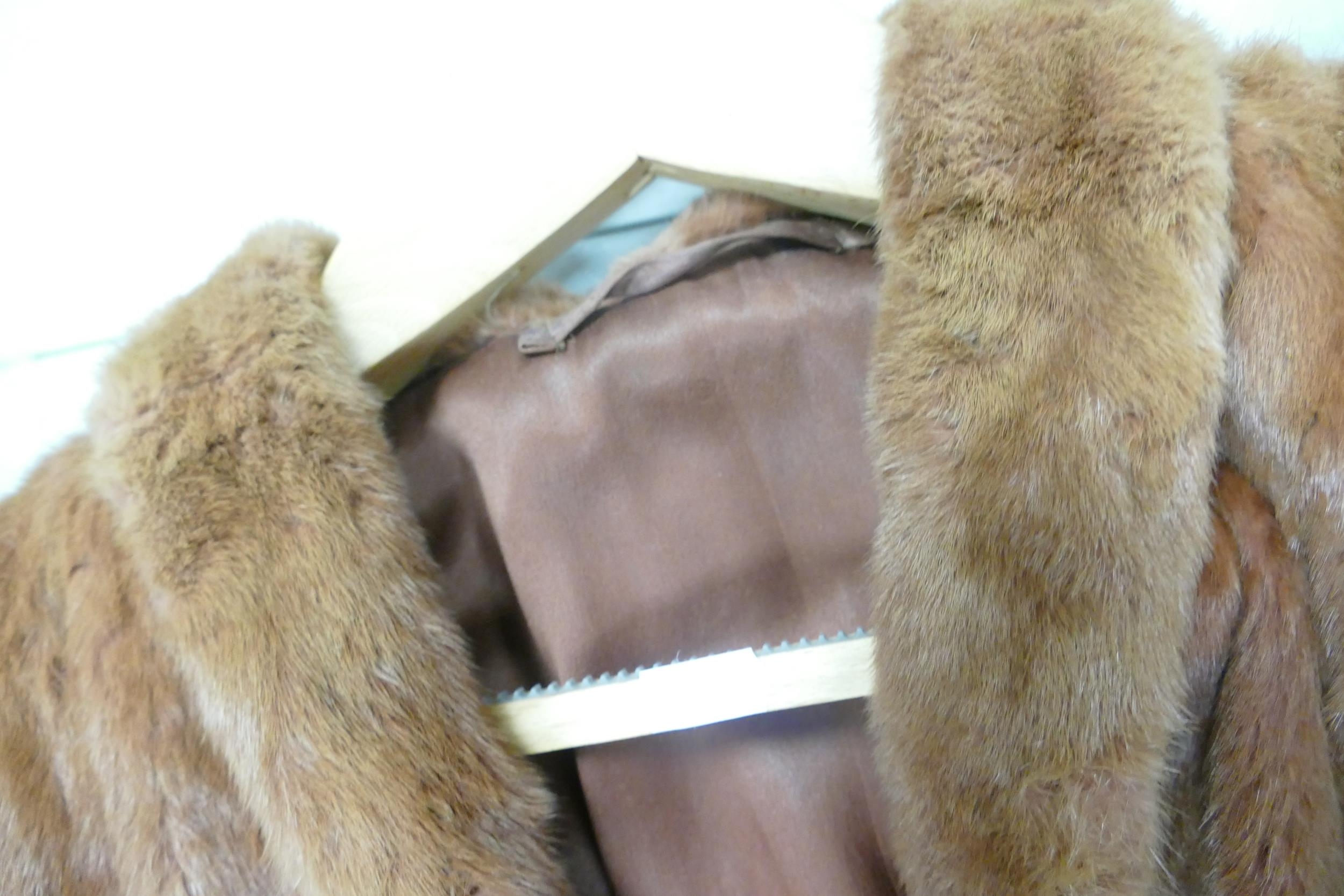 Two ladies fur jackets. Approx size 8 - Image 2 of 2