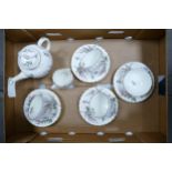 Royal Worcester Dunrobin design part tea set. (10)