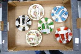 Six Elizabethan Floral decorated cabinet cups & saucers
