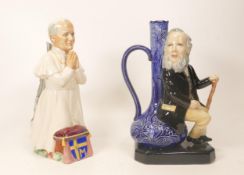 Kevin Francis large toby jug James Macintyre : limited edition together with Pope John Paul II (