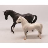 Beswick Grey Welsh Mountain Pony 1643 ( ear chipped) & Black Beauty (2)