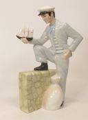 Royal Doulton Reflections figure Travellers Tale HN3185. Hair over painted by vendor