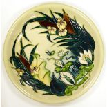 Moorcroft Lamia charger. Diameter 26cm. Seconds in quality