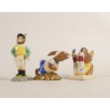 Royal Doulton Bunnykins Figures to include Jockey (ltd edition boxed with Cert), Aerobic & Jogging(