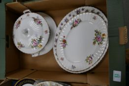 A mixed collection of items to include Royal Albert Sweat Pea patterned large platter, Royal