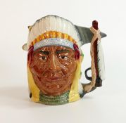 Royal Doulton large two sided character jug George Armstrong Custer & Sitting Bull D6712