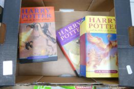 A collection of 1st Edition Harry Potter Hard Back Books