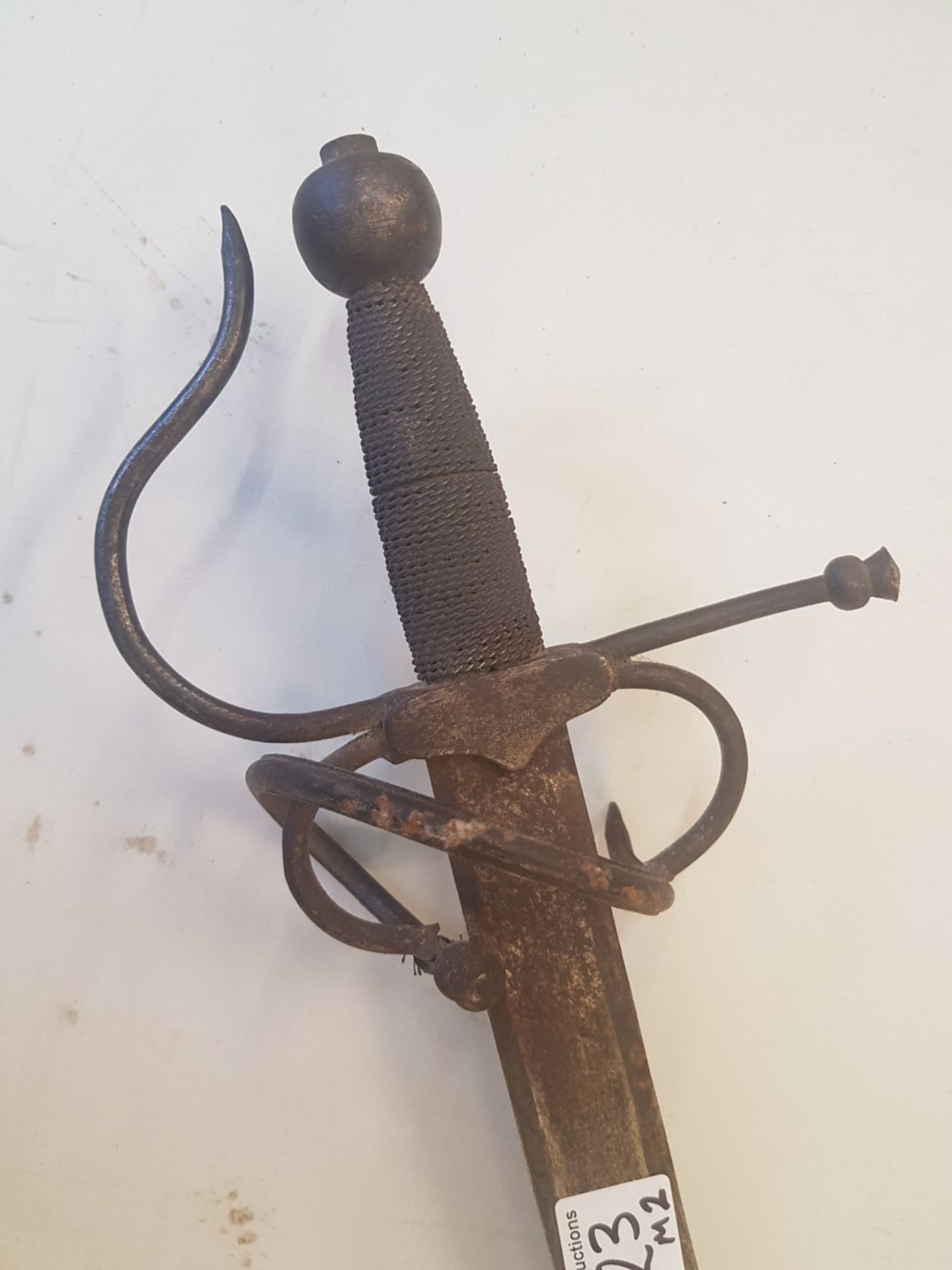 Continental Cut and Thrust/side sword with swept hilt, 71cm in total length. - Image 2 of 3