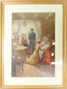 J Shaw Crompton Large Framed Print The Old Folks at Home 78cm x 60cm