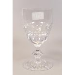 Boxed Varga Crystal for De Lamerie Fine Bone China heavy Undecorated Wine Goblet / Glasses, height