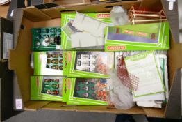 A large collection of boxed & similar vintage Subbuteo Football Toy teams & accessories