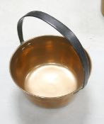 Large Brass Jam Pan, diameter 24cm