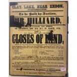 Vintage Clay Lake Staffordshire Typography Poster
