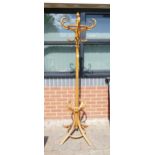 Early 20th century bentwood coat rack