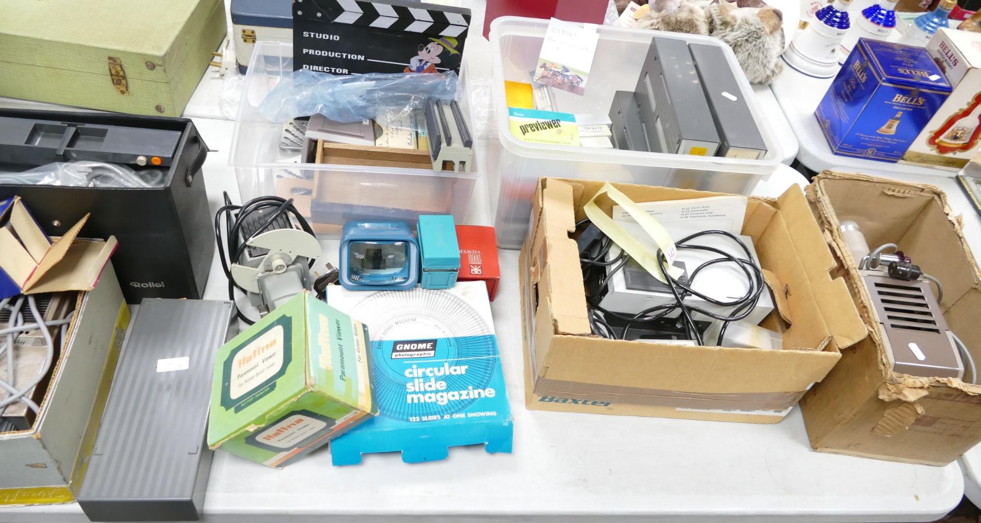 A large collection of items to include Vintage Cine Equipment including projectors, slides, slide
