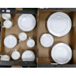 Wedgwood Waterford Kilbarry Platinium Patterned Tea & Dinnerware (36 pieces in 2 trays)