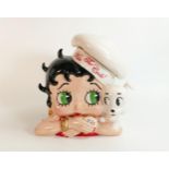 Bradford exchange Large Limited edition Betty Boop Kiss The Cook Biscuit Jar, height 30cm
