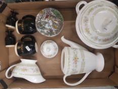 A mixed collection of ceramic items to include Minton 'Wildmore' coffee pot, gravy boat & tureen,