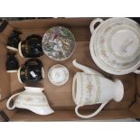 A mixed collection of ceramic items to include Minton 'Wildmore' coffee pot, gravy boat & tureen,