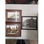 A group of 3 framed photgraphic prints of local interest