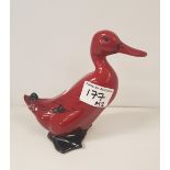 Royal Doulton Flambe Mallard drake standing. h: 15cm.