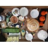 Mixed Collection of Ceramic Items to include Coalport Mulberry Hall figure, Crown Staffordshire