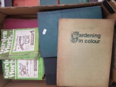 A collection of vintage Hard back gardening books to include 1963 Gardening in colour, 1940s
