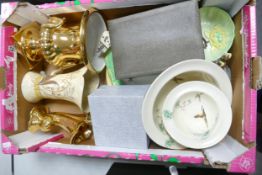 A mixed collection of items to include Cased cutlery, Royal Doulton The Coppice patterned dinner
