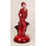 Kevin Francis / Peggy Davies Limited edition figure Clarice Cliff Centenary (overpainted by vendor)