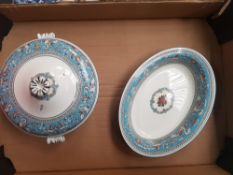 Wedgwood 'Florentine' Turquoise Pattern Dinner Ware Items to include Lidded Tureen and Open
