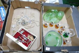 A mixed collection of items to include Costume Jewellery, Ladies Fashion Watches, Mid Century