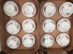 Minton marlow pattern tea and dinner ware items to include 11 Trios (Tea cup, saucer and side plate)