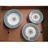 Wedgwood 'Florentine' Turquoise Pattern Dinner Ware Items to include six small side plates, six