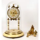 Vintage Brass German Koma Domed Anniversary Clock