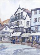 Reginald George Haggar (1905–1988), watercolour painting of "Mols Coffee House Exeter" dated June