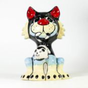 Lorna Bailey hand decorated fireside cat, colourway