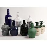 Wade Whisky themed ceramic decanters including - Lauders, Johnnie Walker Black Label, Tullamore Dew.