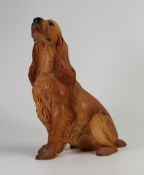 North Light large resin figure of a Spaniel, height 31cm. This was removed from the archives of