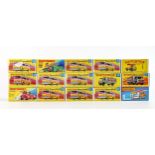 A collection of boxed Matchbox 1-75 series toy cars & vehicles to include 11d - Mercedes Scaffolding