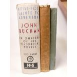 3 books by John Buchan - 1st edition A Five Fold Salute to Adventure 1913, Holilies & Recreations