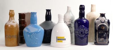 Wade Whisky & Rum themed ceramic decanters including - 2020 Business Award themed item, Norfolk Gin,
