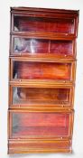 The Wernicke Co. 5 tier glass fronted display cabinet, height 187cm, width 87cm & depth 35.5cm