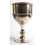De Lamerie Fine silver plate larger incense burner goblet in presentation bag, specially made high
