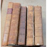 5 x 18th/early 19th century cookery/housekeeping/philosophy books - The English House Keeper Raffald