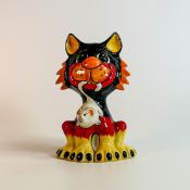 Lorna Bailey hand decorated fireside cat - colour prototype