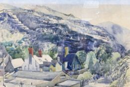 Reginald George Haggar (1905–1988), watercolour painting of Dinorwic Quarry, North Wales near