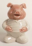 Wade prototype money bank as a Pig in a space suit, h.13cm, unmarked. This was removed from the