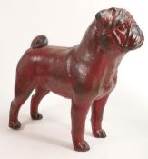 North Light large resin figure of a standing Pug, height 31cm. This was removed from the archives of