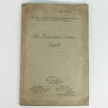 The Felixstowe Estate Suffolk Auction catalogue for dispersal sale in 1932 by Alfred Savill. First