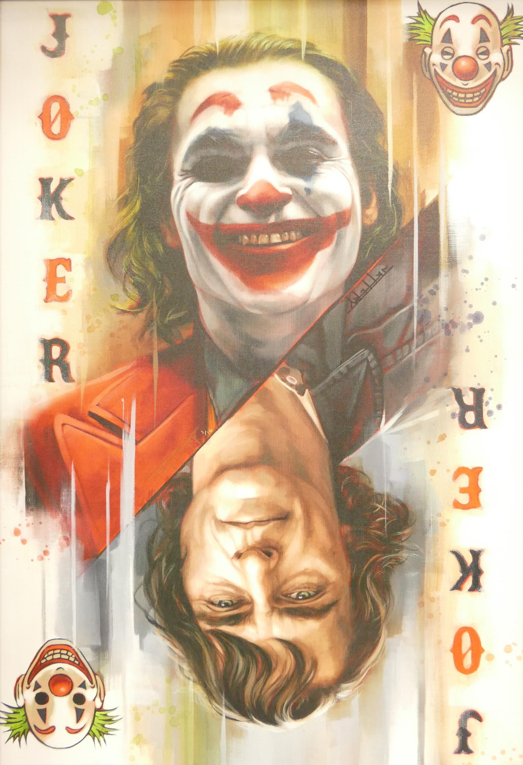 BEN JEFFERY (born 1986), Giclee on canvas titled Joker Deluxe 1/10, image size 74cm x 49cm